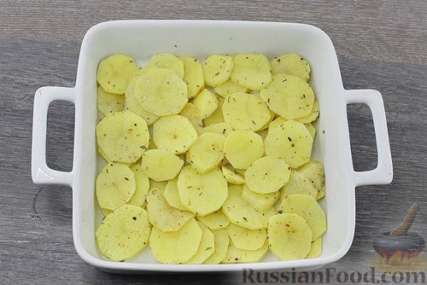 Картофель, запечённый с сайрой